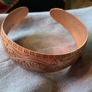 Vintage copper cuff bracelet